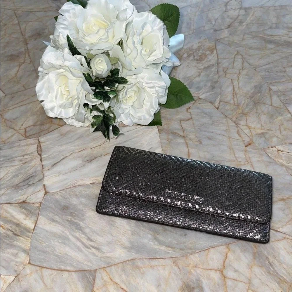 Michael-kors Women's Black and Grey Wallet-purses